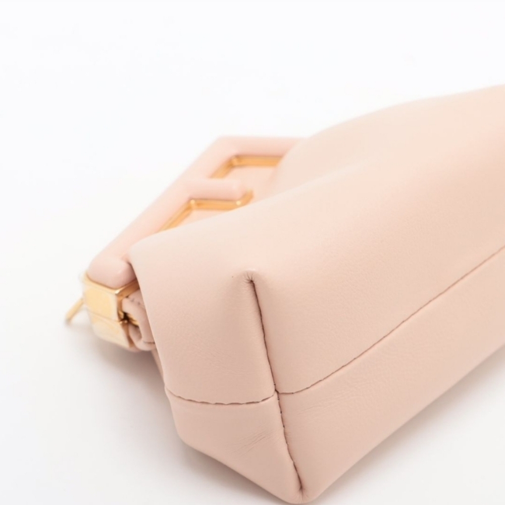 Authentic Fendi First Tortora Leather Nano Micro Charm Pouch Bag - Picture 7 of 8